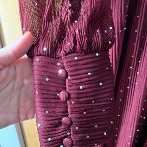 Baltic Born Abagail Mulberry Sparkle Dress Size M